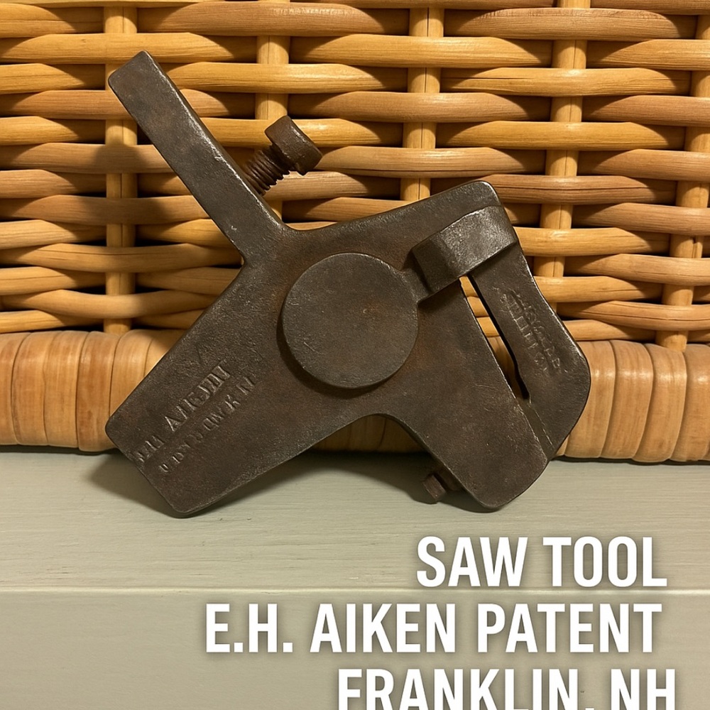 ‼️RARE Vintage E.H. Aiken Cast Metal Collectible 1800s Industrial Display Piece